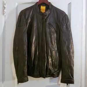 Etiqueta Negra Argentinian Lambskin Moto Jacket